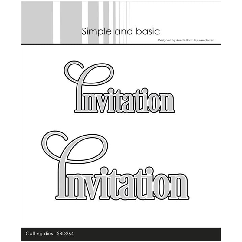 Papercraft Supply Invitation - Davetiye Kelimeler Metal Kesme Ölür Scrapbooking