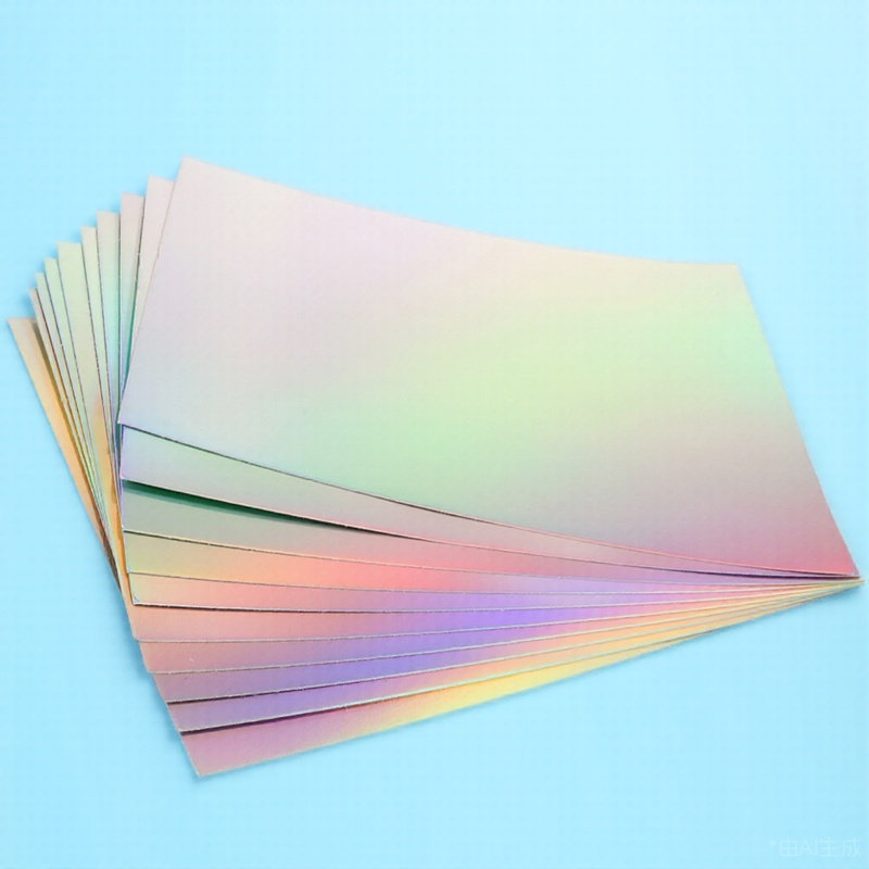 Papercraft Supply Invitation - 10 Yaprak Holografik Karton Kağıt DIY