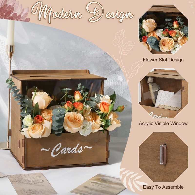 DIY Ahşap Düğün Kart Kutusu De - Wedding Card Box incelemesi ve fiyatı