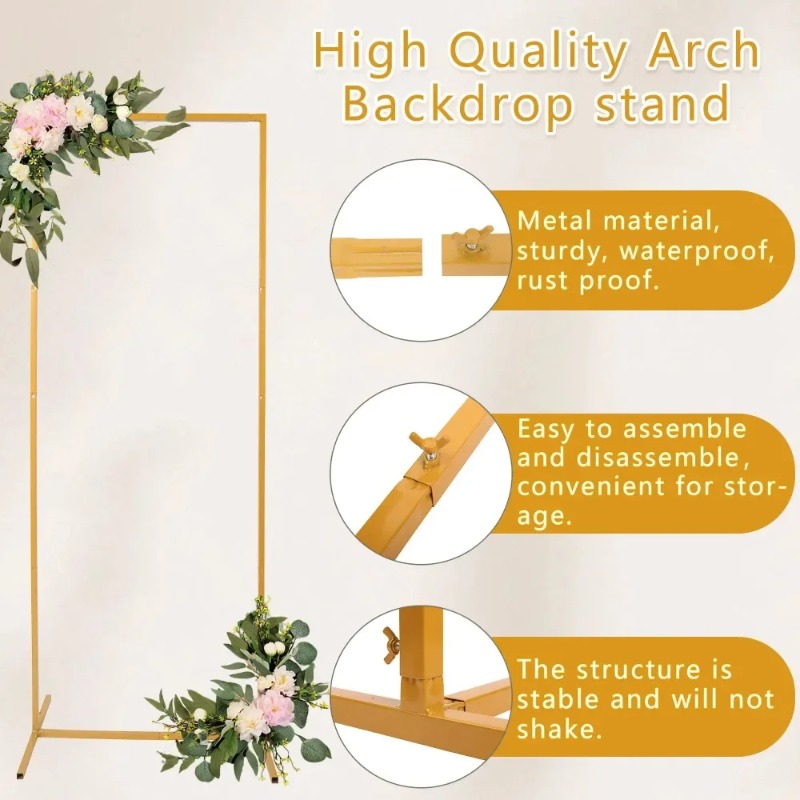 6.6FT X 6.6FT Kare Arka Plan S - Wedding Balloon Arch incelemesi ve fiyatı
