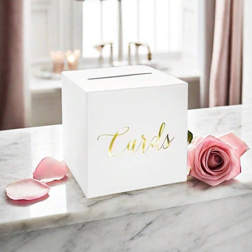 Saklama kutusu beyaz siyah düğ - Wedding Card Box incelemesi ve fiyatı