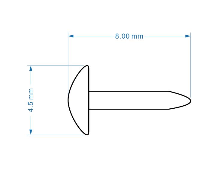 500 adet 4.5mm beyaz Metal Bra - Papercraft Supply Invitation incelemesi ve fiyatı
